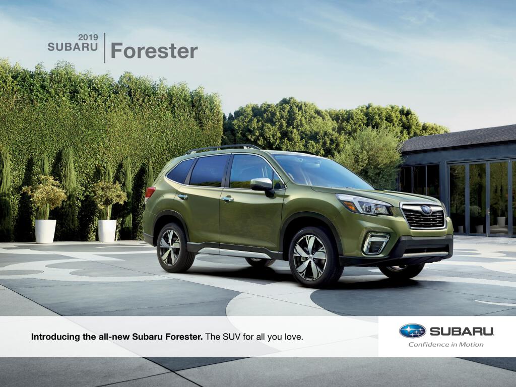 2019 forester us.pdf (6.59 MB) - Katalogy a prospekty - Anglicky (EN)