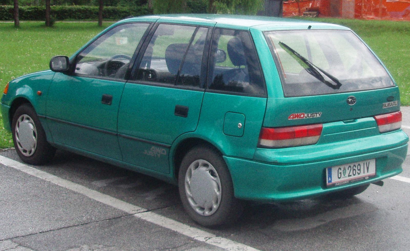 1998 Subaru Justy 1.3 b4 benzín 50 kW 84 Nm